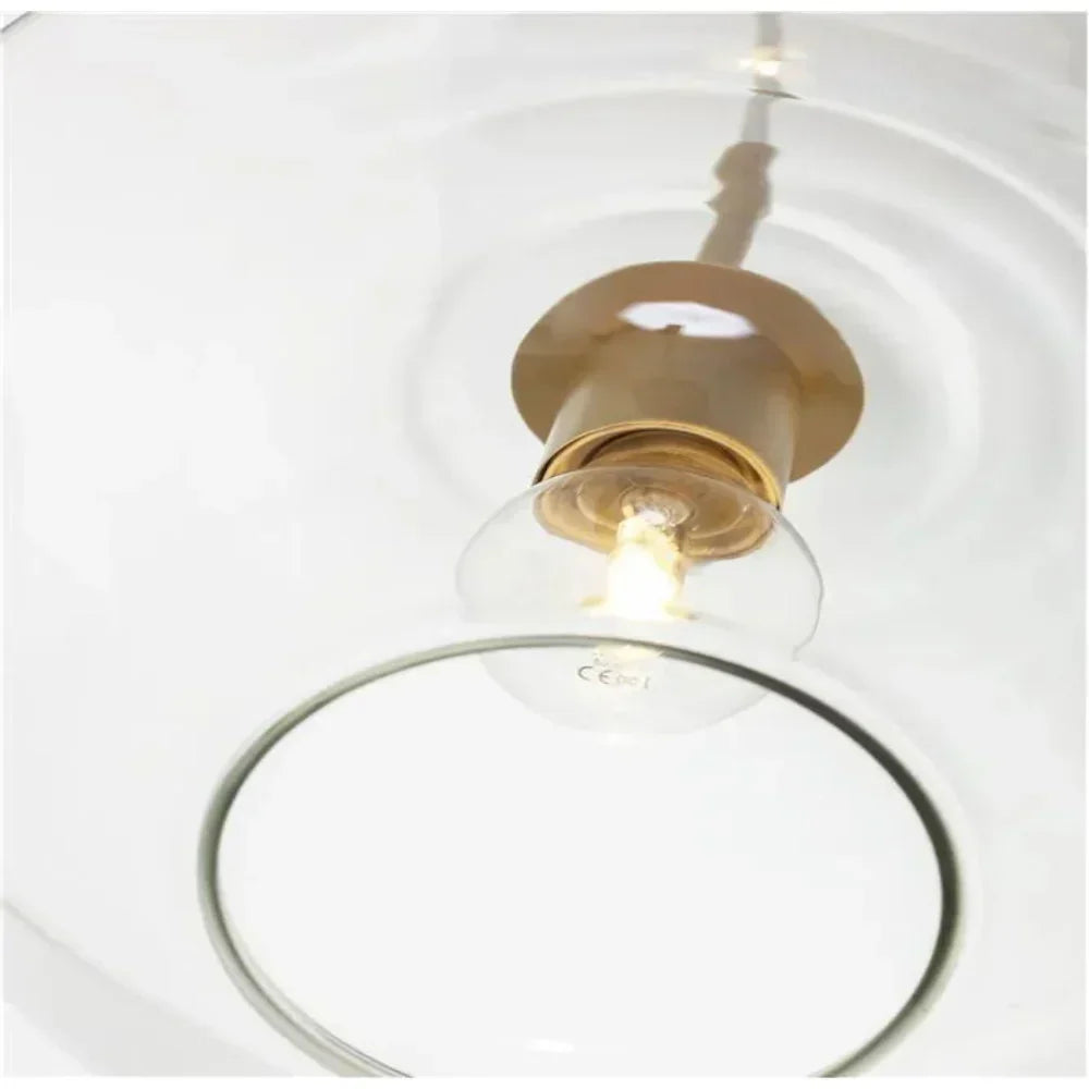 June Pendant Lamp Glass, Clear/Amber Diamond Shape
