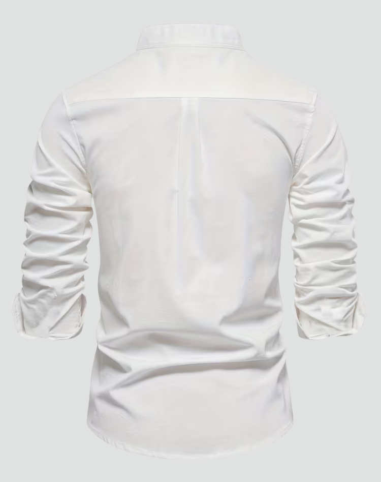 Men's Linen Short Sleeve Shirt Slim Fit