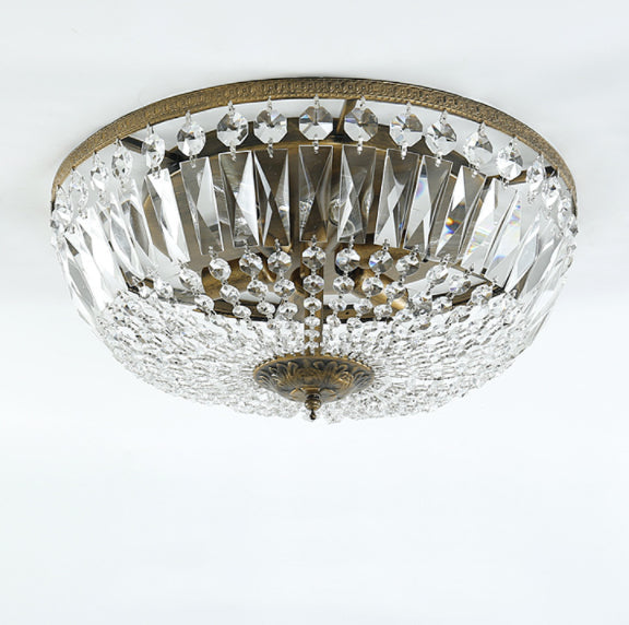 Vintage Round Crystal 4/6 Light Ceiling Lamp