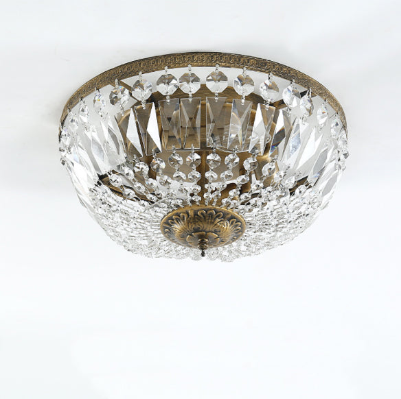Vintage Round Crystal 4/6 Light Ceiling Lamp