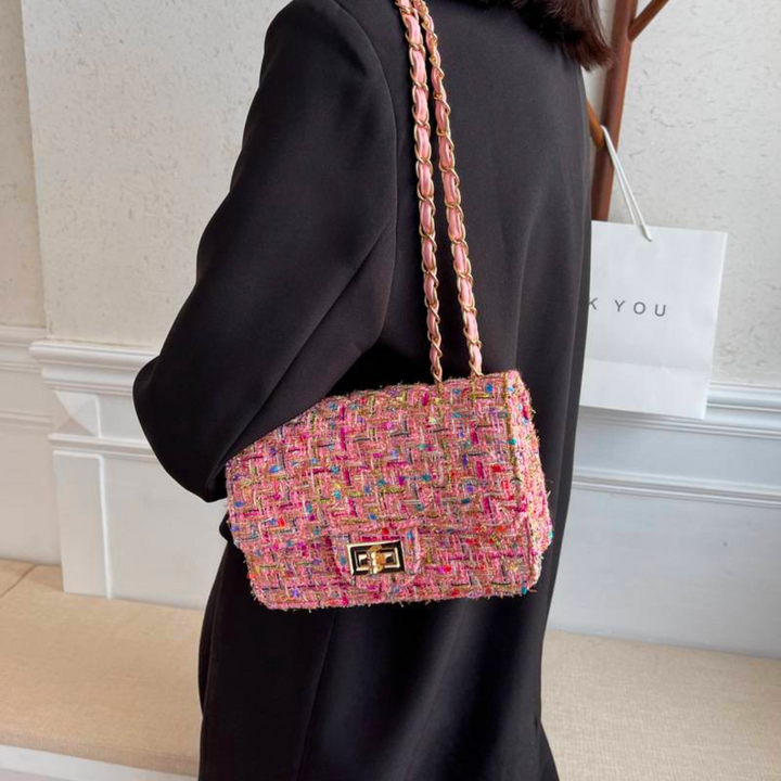 Lumi – Tweed Chain Shoulder Bag for Women