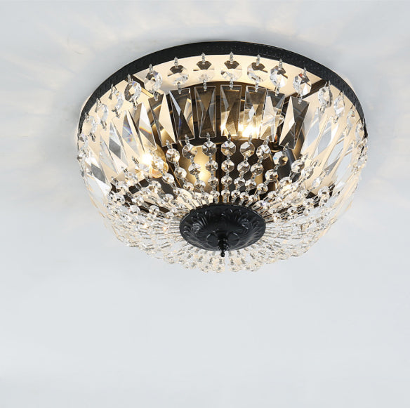 Vintage Round Crystal 4/6 Light Ceiling Lamp