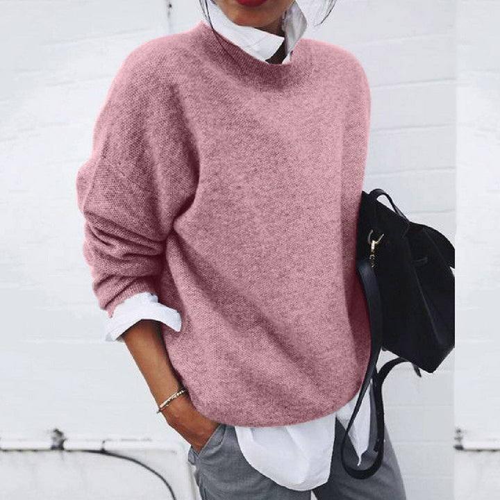 Modern Soft Knit Everyday Sweater – Comfortable Round Neck or V-Neck Design