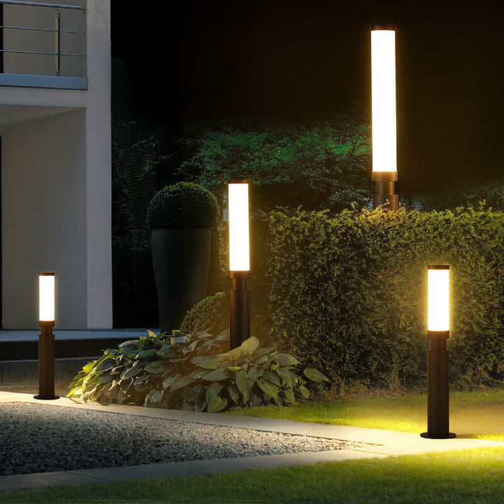 Modern Minimalist Acrylic Aluminum Hardware Lipstick Design LED Outdoor Lawn Floor Lamp For Outdoors