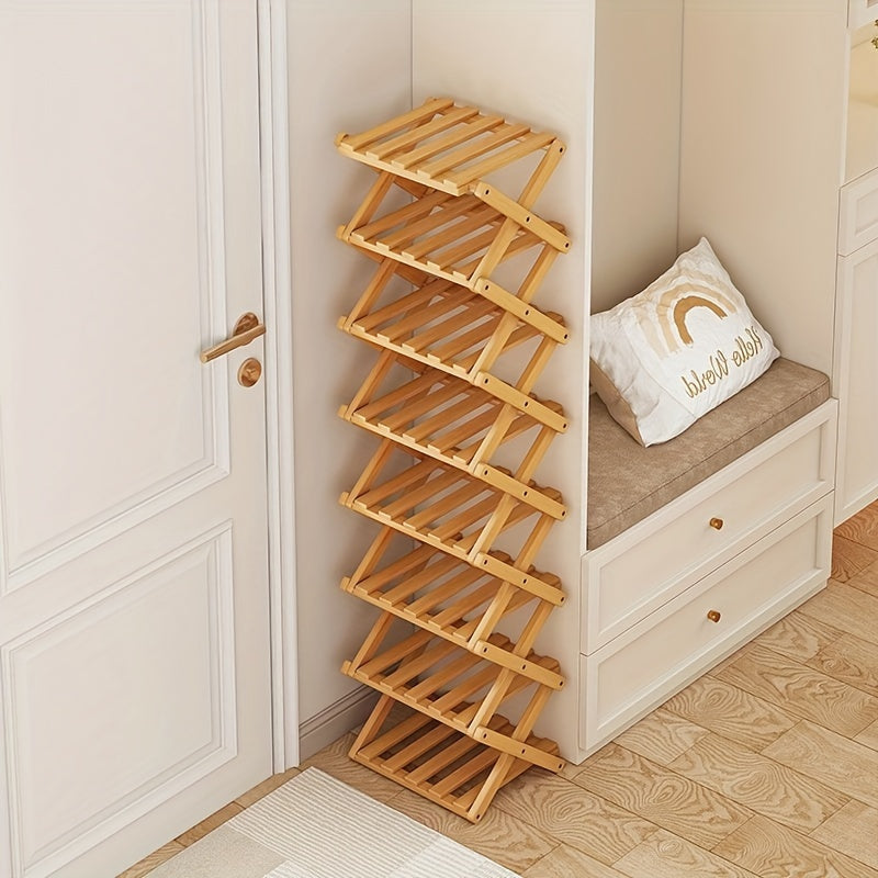 Smart Bamboo Shoe Rack – Compact and Practical for the Entryway