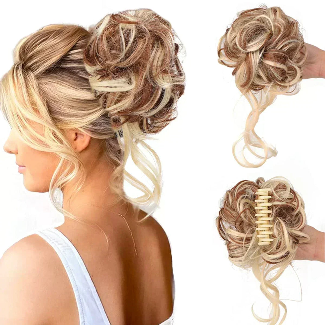 Volumizing Curly Hair Clip-In Bun – Instant Volume and Natural Curls