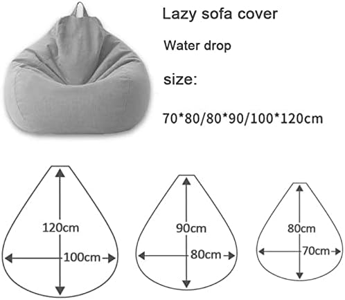 Linen Polyester Bean Bag Cover – Ergonomic Seating Solution
