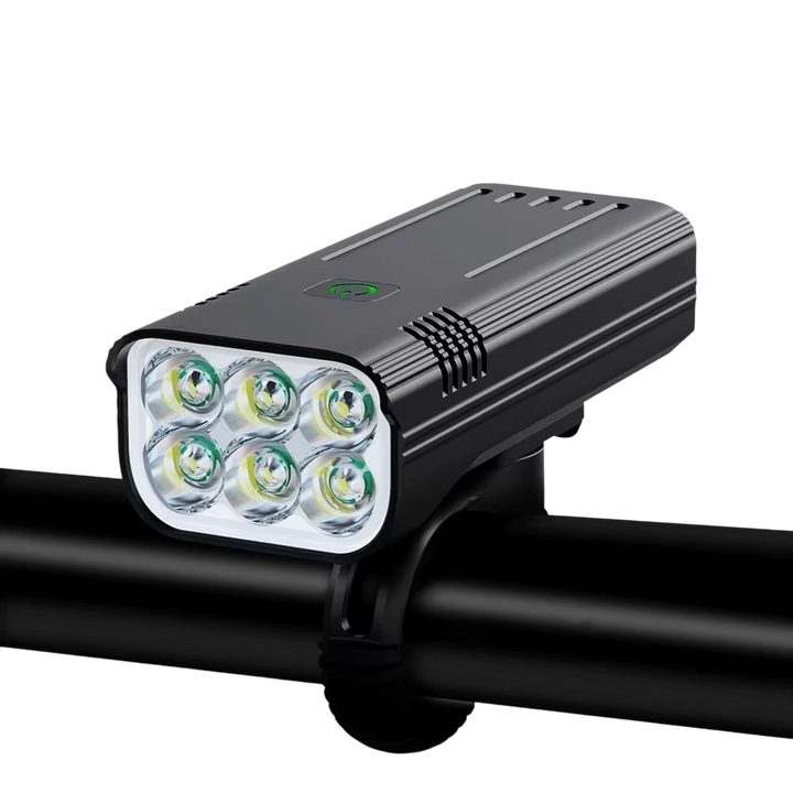 High-Power LED Bike Light with Power Bank - 300M Beam, 10-Hour Battery