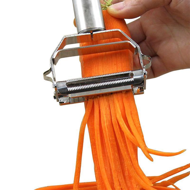 Dual-Blade Stainless Steel Vegetable Peeler and Julienne Cutter