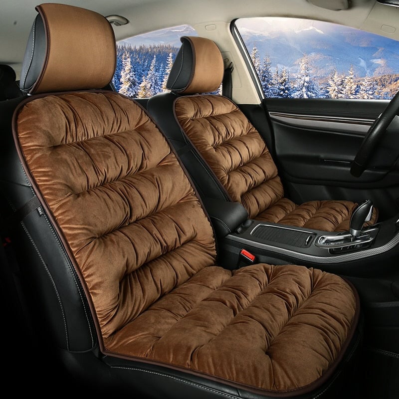 Premium Quilted Car Seat Cushion Pad - Full Coverage Front Seat Protection