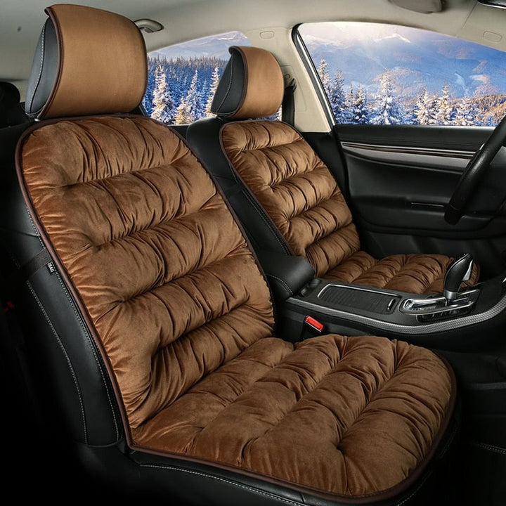 Premium Quilted Car Seat Cushion Pad - Full Coverage Front Seat Protection