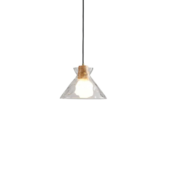 Vale Farmhouse Hammered Glass Dome Pendant Light