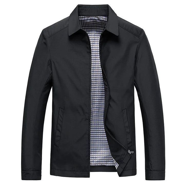Minimalist Zipper Front Casual Summer Jacket for Men