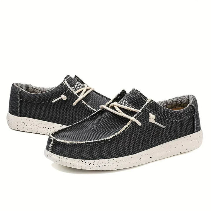 Men's Breathable Canvas Lace-Up Casual Sneaker