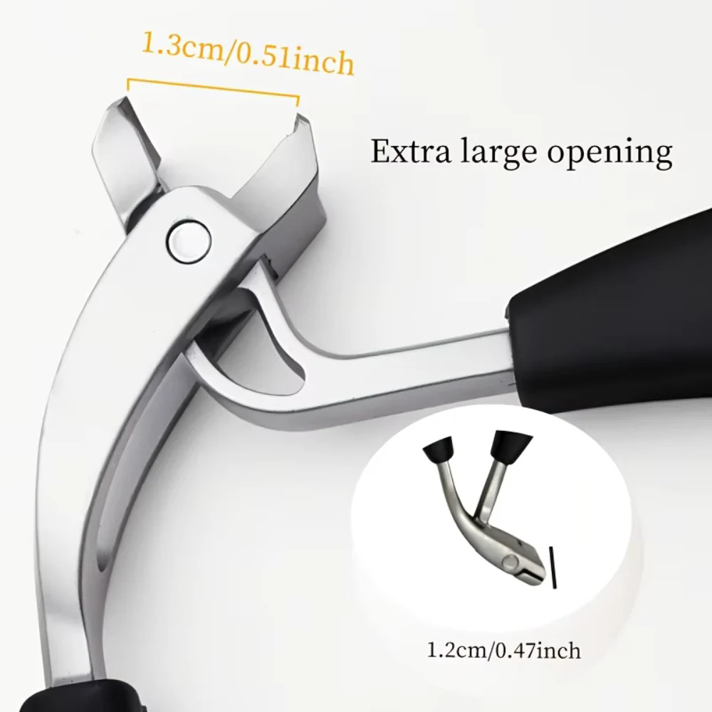 Premium Steel Wide-Jaw Nail Clipper for Men