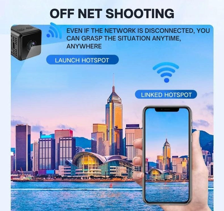 CompactGuard 1080P Wireless WiFi Security Camera – Weather-Resistant, App-Controlled Indoor & Outdoor Surveillance