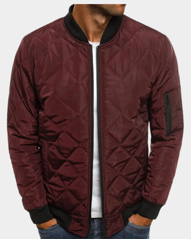 Andrei | Mens Quilted Bomber Jacket — Quilted Bomber Classic in 6 Colors S–3XL | Westmere