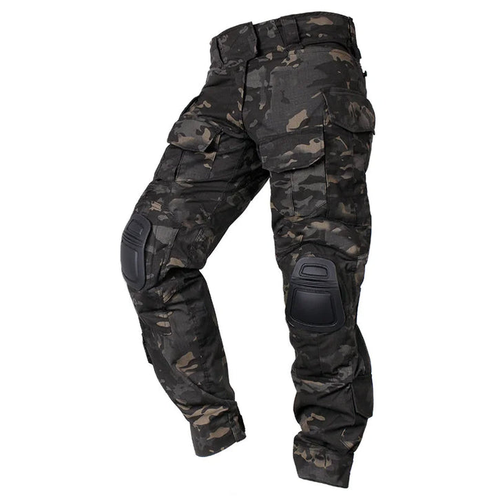 Men's Tactical Cargo Trousers with Integrated Knee Pads – Camouflage