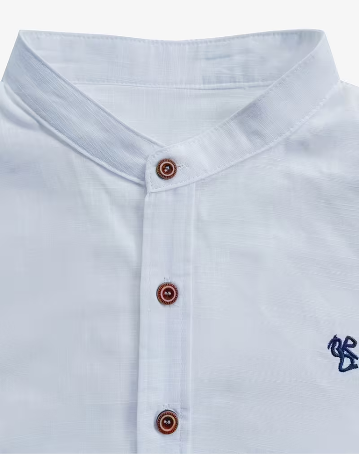 Men's Linen Short Sleeve Shirt Slim Fit
