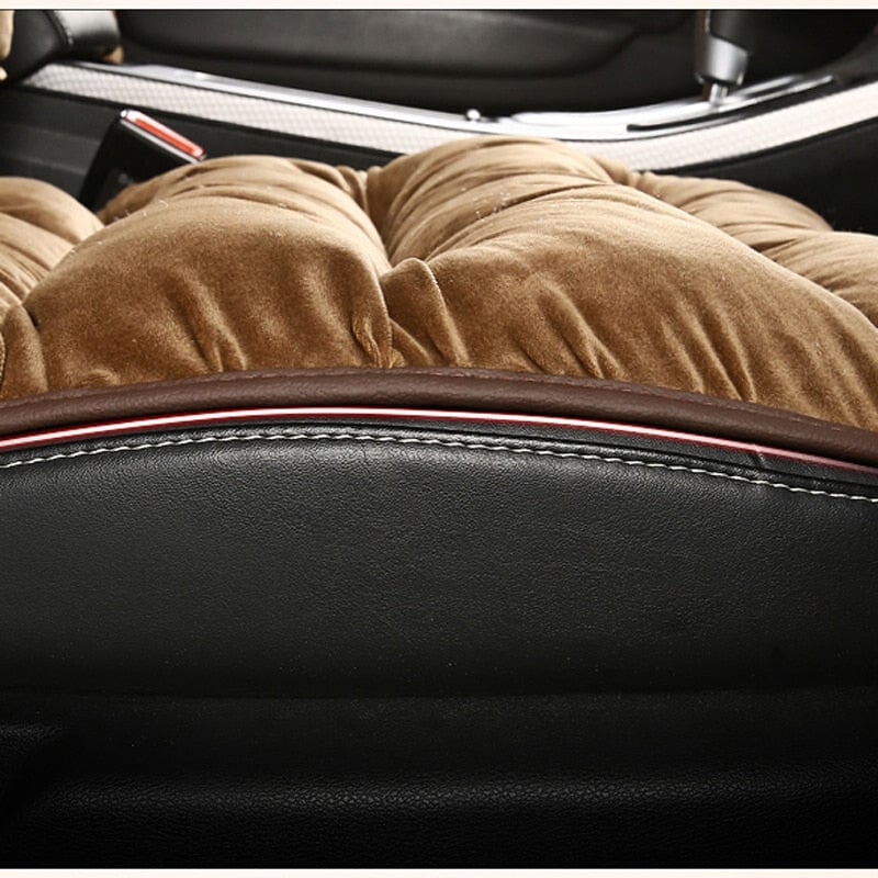 Premium Quilted Car Seat Cushion Pad - Full Coverage Front Seat Protection