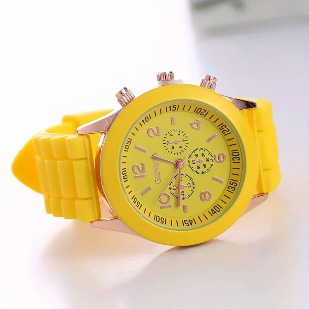 Everyday Silicone Quartz Watch - Lightweight Casual Timepiece