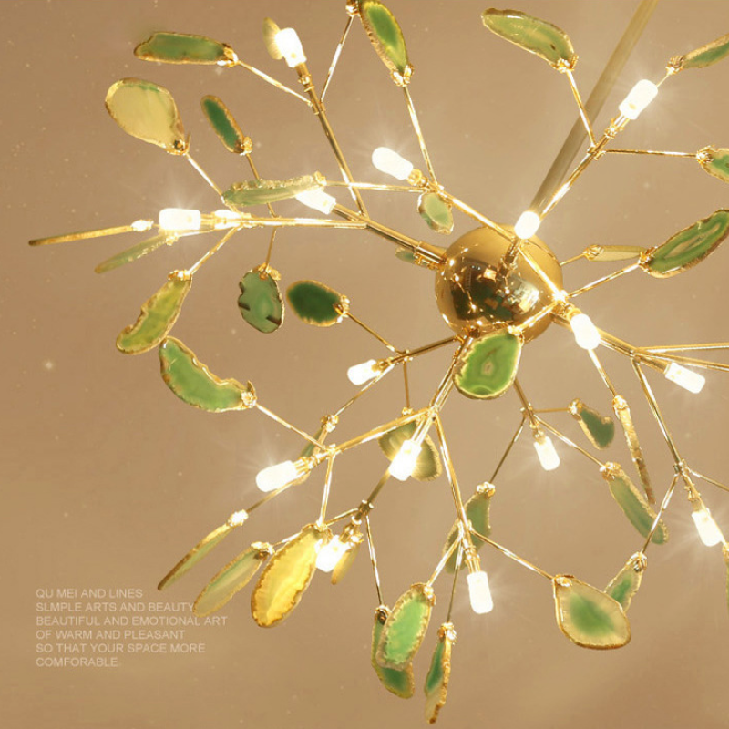Aria Agate Creative Colorful Chandelier Bedroom/Living Room