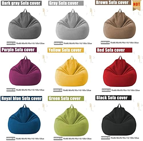 Linen Polyester Bean Bag Cover – Ergonomic Seating Solution