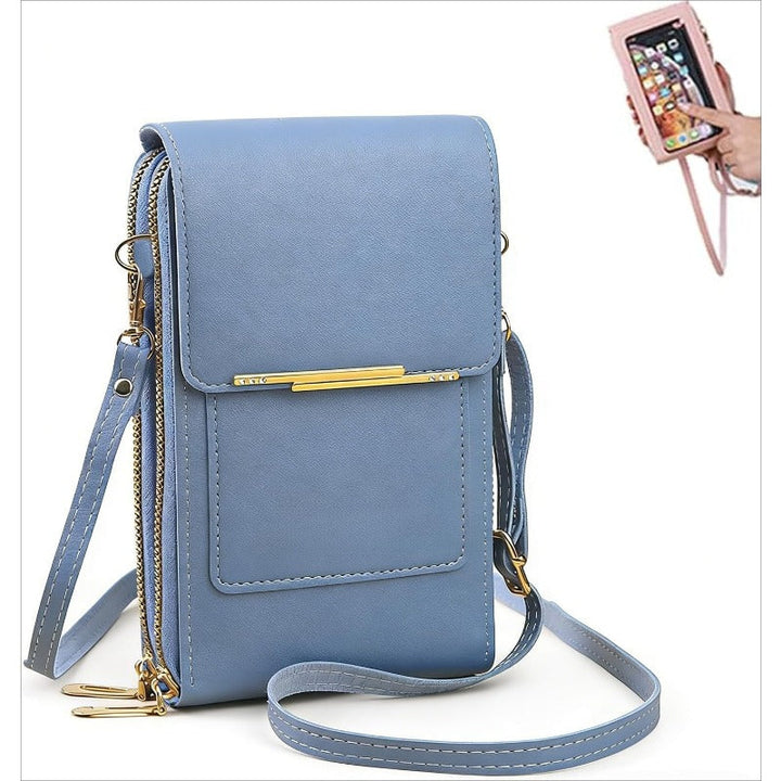Premium RFID-Blocking Crossbody Phone Wallet with Waterproof Pocket for Phones Up to 6.7"