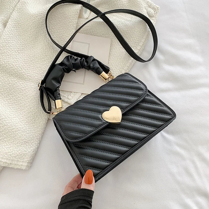 Lena – Mini Quilted Crossbody Bag, Small Shoulder Bag