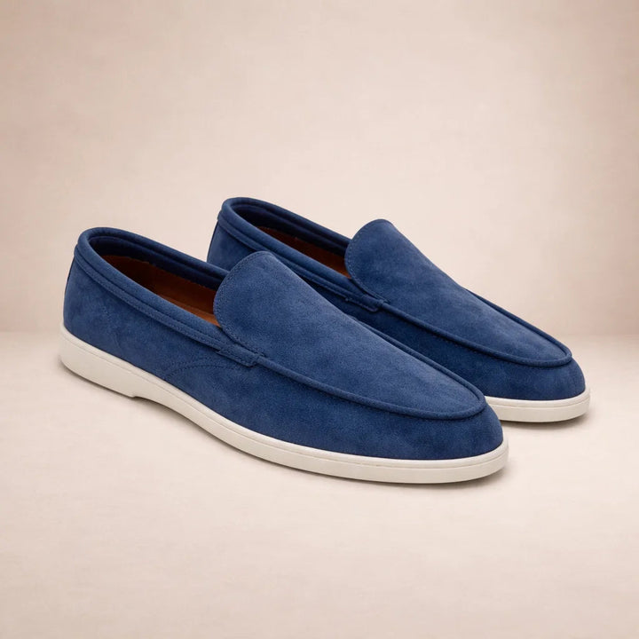 Casual loafers Men Regular Fit Leather Upper Slip-On Model