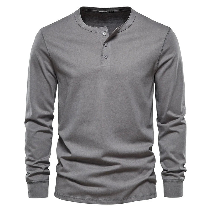 Men's Long Sleeve Shirt with Buttons Casual Comfortable Fit