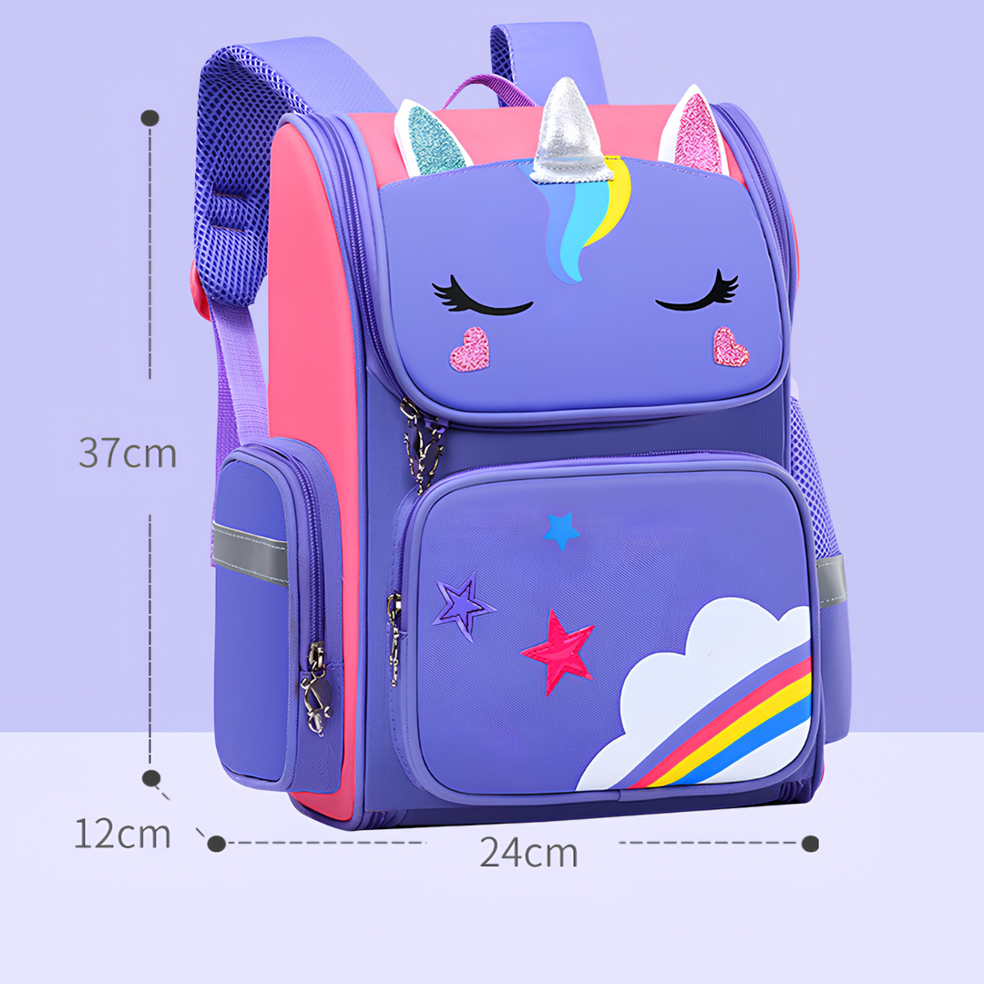 Colorful Printed Elementary School Backpack for Grades 1-6