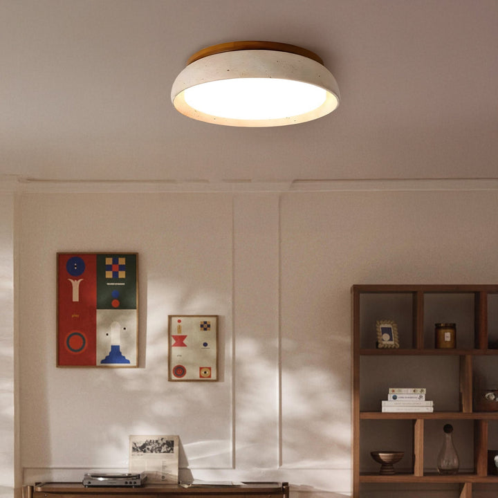 Modern Scandinavian Travertine Ceiling Lamp