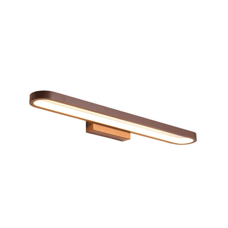 Modern Minimalist Circular Aluminum Vanity Light LED Mirror Front Wall Lamp for Bathroom