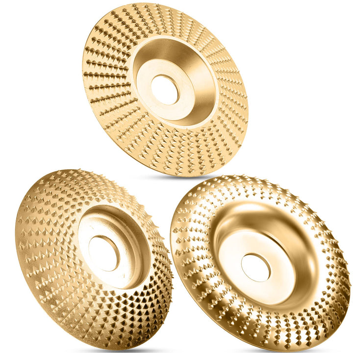 CarveMaster Tungsten Carbide Wood Shaping Disc Set for Angle Grinder