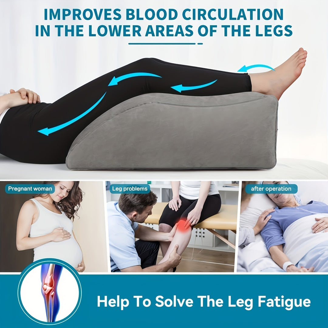 Inflatable Leg Elevation Pillow - For Improved Blood Circulation, Ideal for Sleep