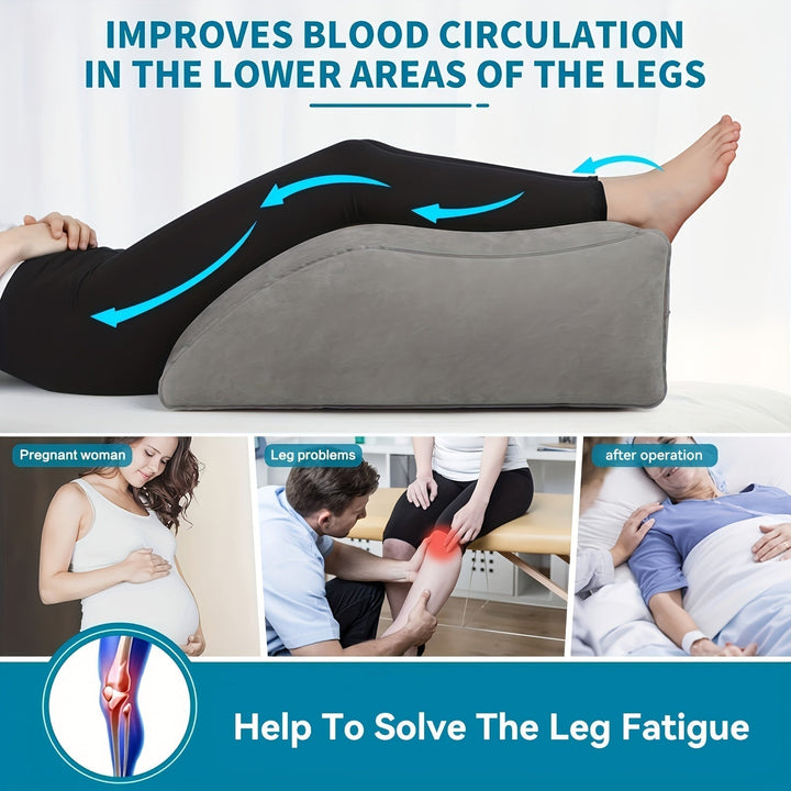 Inflatable Leg Elevation Pillow - For Improved Blood Circulation, Ideal for Sleep