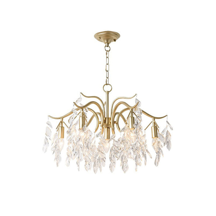Kristy Luxe Wisteria Flower Crystal Chandelier