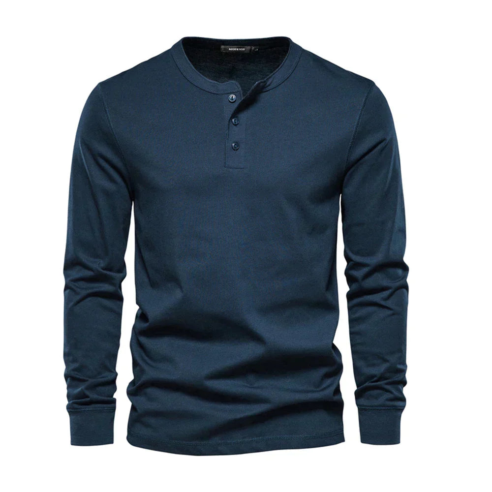 Men's Long Sleeve Shirt with Buttons Casual Comfortable Fit