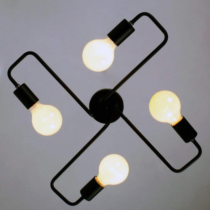 Arisha Vintage Modern Minimalistic Industrial Black Ceiling Lamp