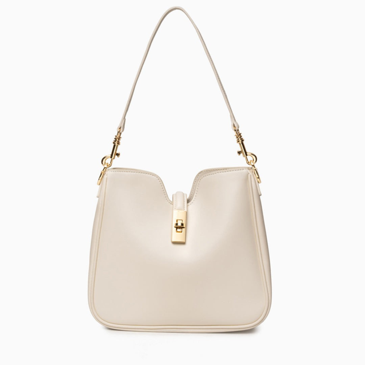 Cleo – Vegan Leather Shoulder Bag with Turn-Lock