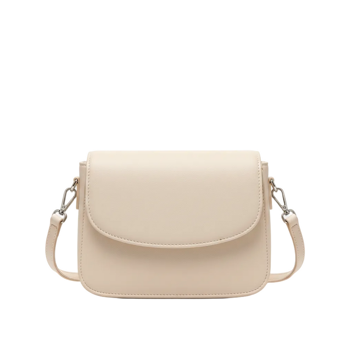 Vesper – Women’s Faux Leather Shoulder Bag with Structured Flap Design and Slim Strap