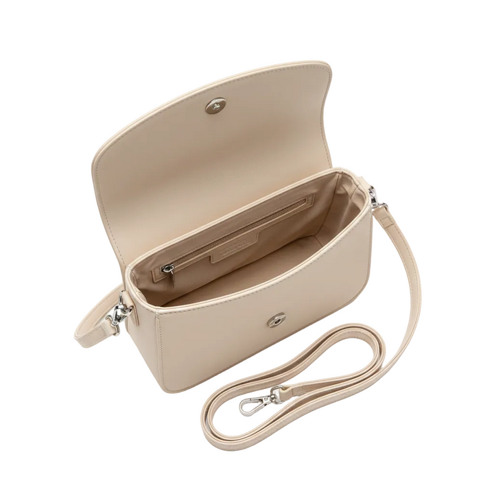 Vesper – Women’s Faux Leather Shoulder Bag with Structured Flap Design and Slim Strap