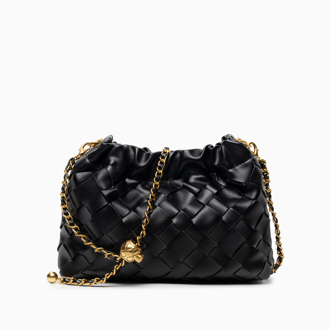 Tessa – Woven Shoulder Bag with Adjustable Crossbody Strap