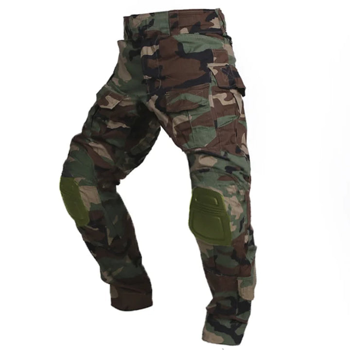 Men's Tactical Cargo Trousers with Integrated Knee Pads – Camouflage