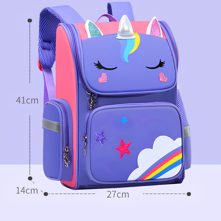 Colorful Printed Elementary School Backpack for Grades 1-6