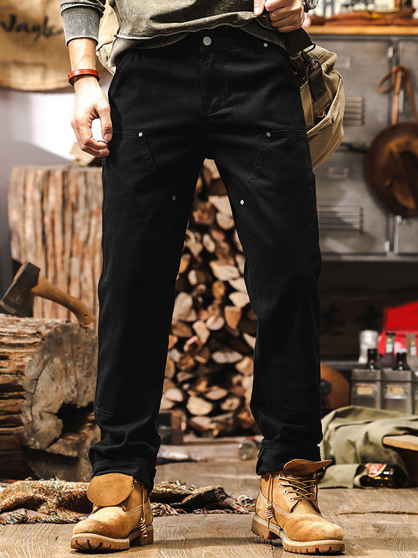 Classic Utility Straight Leg Cargo Pants for Men