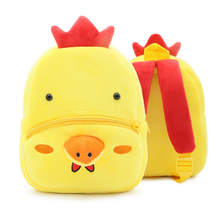 Plush Animal Character Backpack for Kids – Cute Cartoon Design