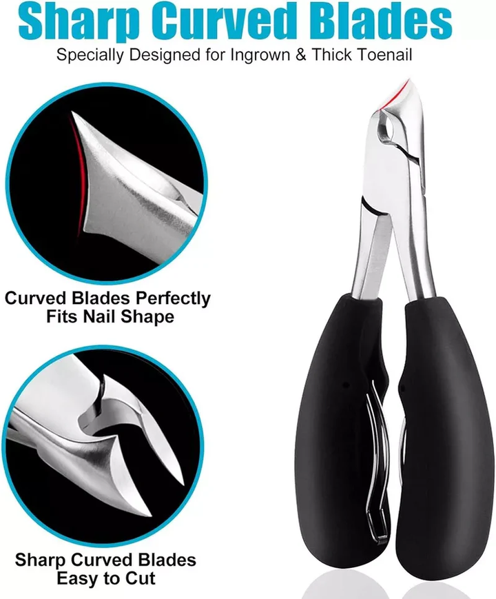 Toe Nail Clipper for Seniors, Sharp, Ergonomic, and Ideal for Thick Nails