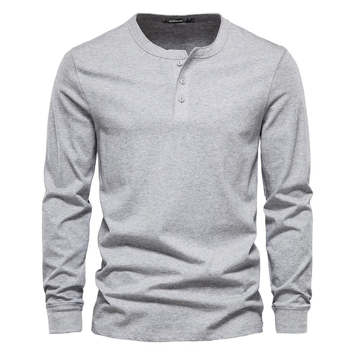 Men's Long Sleeve Shirt with Buttons Casual Comfortable Fit